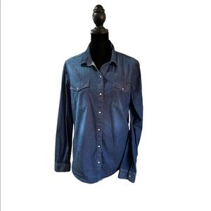 denim Calvin Klein button down M
